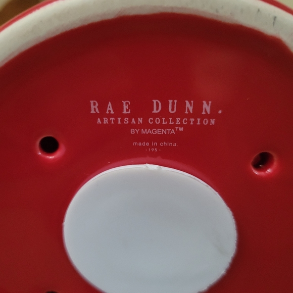 Rae Dunn Red LOVE Bird Feeder- artesian collection by Magenta - Picture 4 of 6